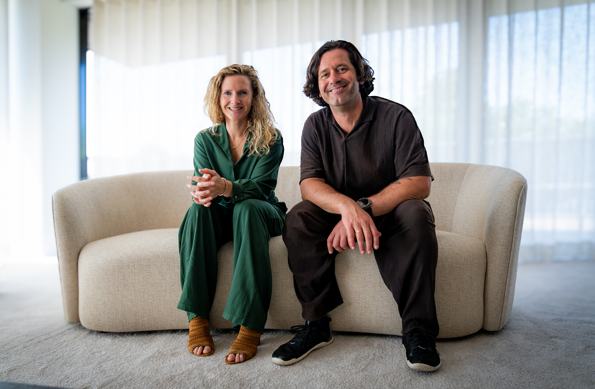Stefaan Vandist and Judith Clijsters, coaches of the Love Tomorrow Speaker Academy